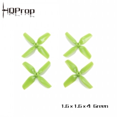 HQ Micro Whoop Prop 1.6X1.6X4 Green (2CW+2CCW)-ABS-1.5MM Shaft