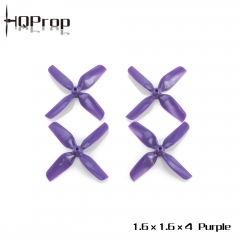 HQ Micro Whoop Prop 1.6X1.6X4 Purple (2CW+2CCW)-ABS-1.5MM Shaft