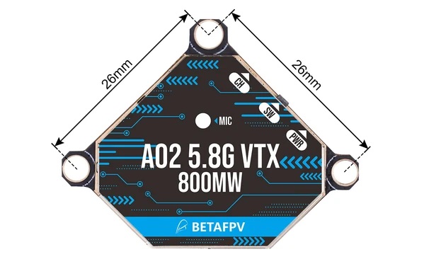 BETAFPV A02 25-800mW 5.8G VTX - ウインドウを閉じる