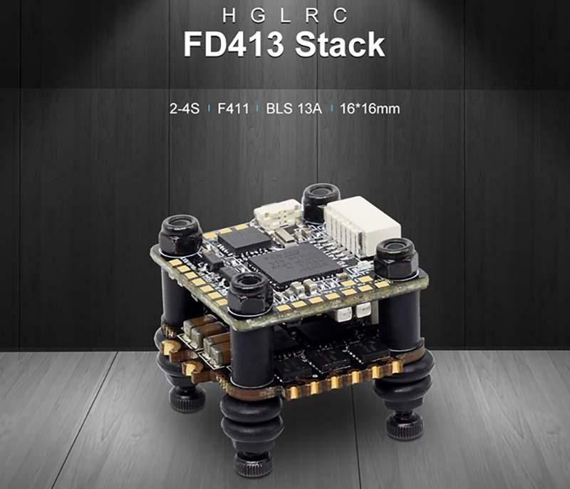 HGLRC FD413 STACK 16x16 3-6S F411 FC13A 4in1 ※バルク品