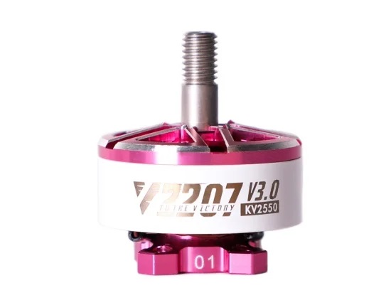 T-MOTOR V2207 V3.0 KV2550 White and Pink