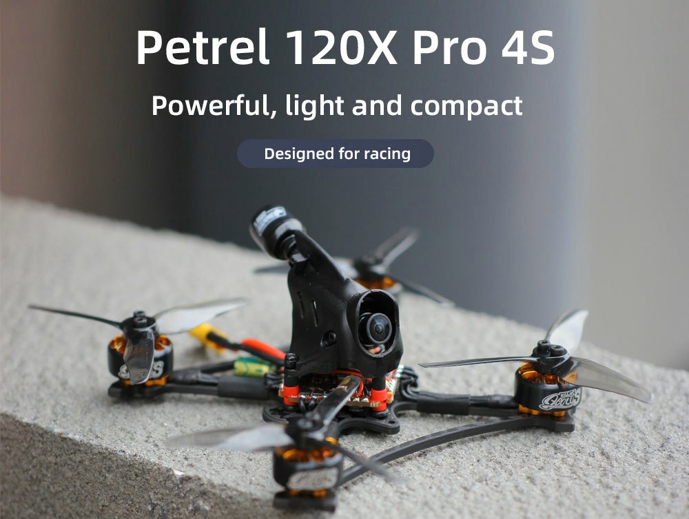 HGLRC Petrel 120X Pro 3 Inch Toothpick FPV Drone 4S