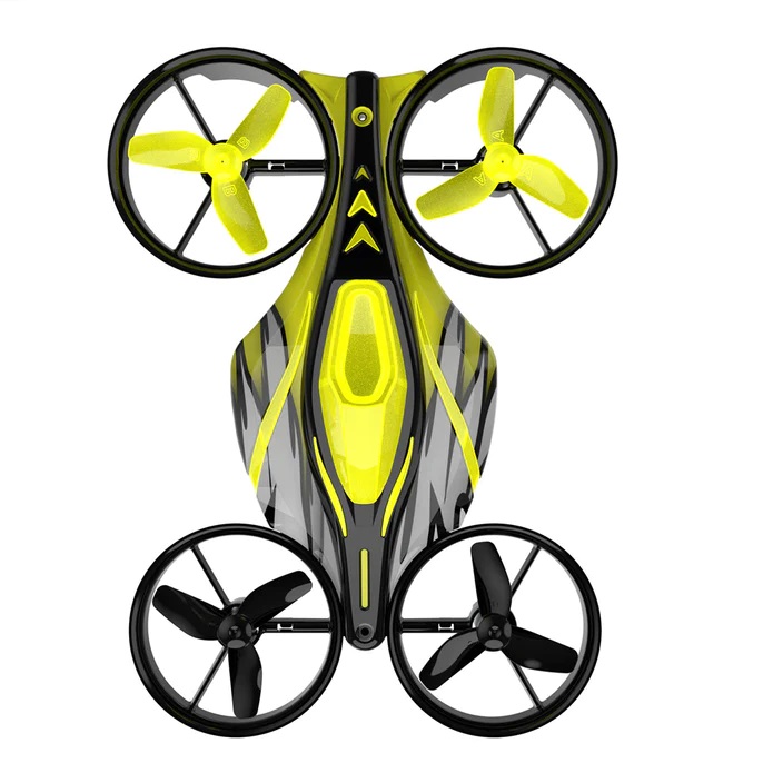 Land Air Flying Car 32g 2.4G Toy Racing Drone (Yellow)