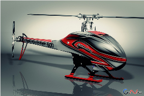 SAB GOBLIN 500 Flybarless Electric Helicopter Kit Red/White　※お取り
