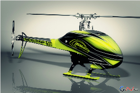 SAB GOBLIN 500 Flybarless Electric Helicopter Kit Yellow/Black　※