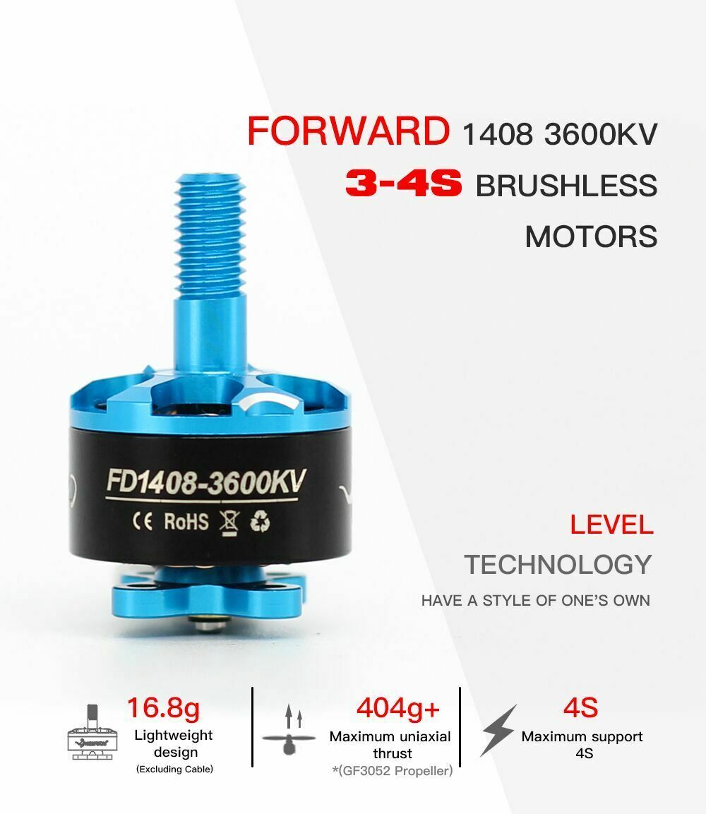 HGLRC Forward 1408 3600KV 3-4S Brushless Motor