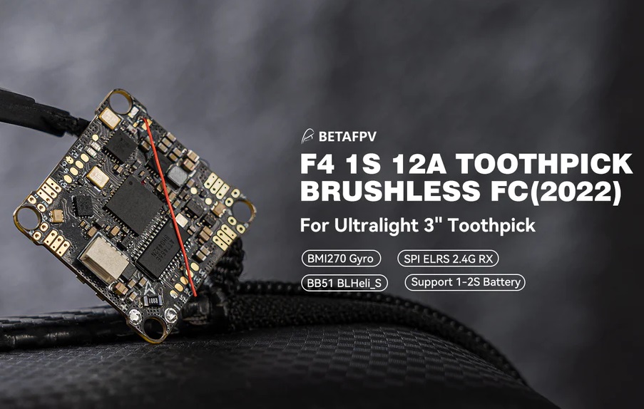 BETA FPV F4 1S 12A AIO Brushless Flight Controller (2022）ELRS