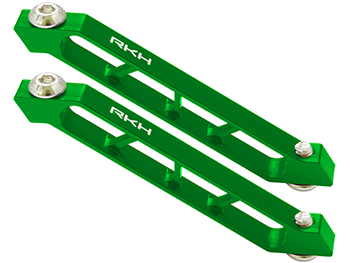 RKH CNC AL Rear Frame Support Set (Green) - Sky-Hero Anakin/Clu