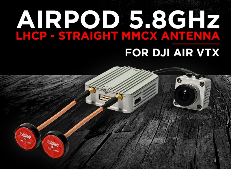 FuriousFPV - Airpod 5.8GHz LHCP - MMCX ANTENNA for DJI AIR V