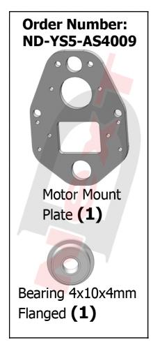 ND-YS5-AS4009 Motor Mount Plate (Carbon)