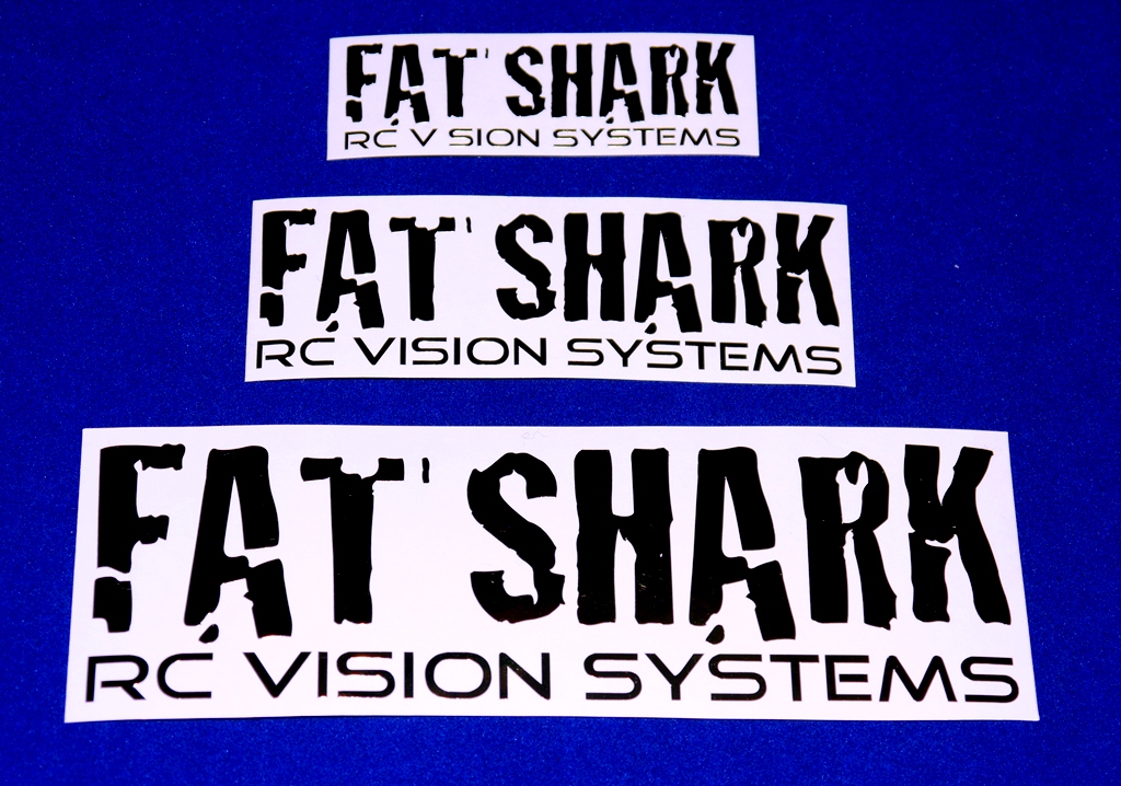 Fat Shark ステッカーBlack　小