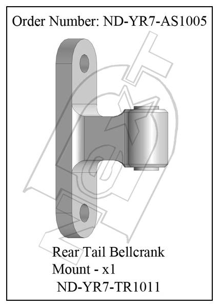 ND-YR7-AS1005 - Rear Tail Bellcrank Mount R7