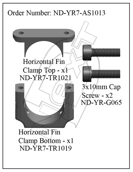 ND-YR7-AS1013 - Horizontal Fin Clamp Set R7