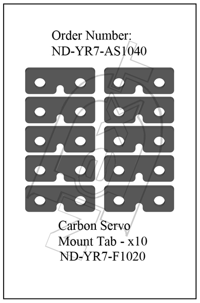 ND-YR7-AS1040 - Servo Mount Tab Set R7