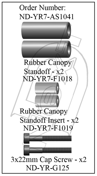 ND-YR7-AS1041 - Front Canopy Standoff Set R7