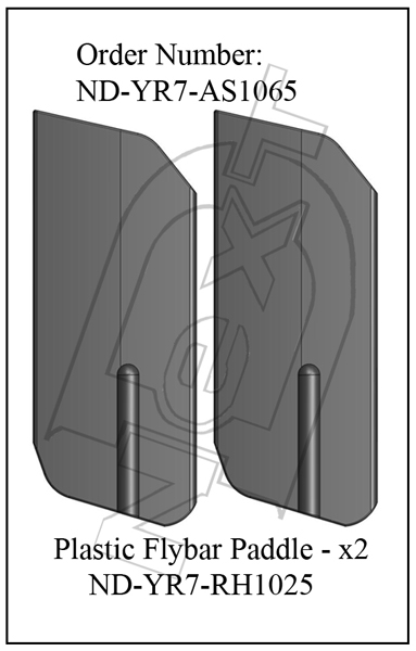 ND-YR7-AS1065 - Plastic Flybar Paddles R7