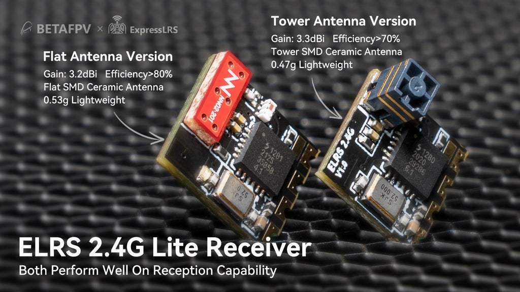 BETAFPV ELRS Lite Receiver/2.4GHz Flat Antenna v1.1