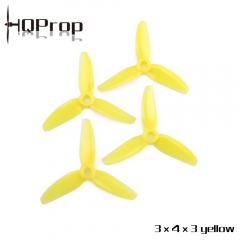 HQ Durable Prop 3X4X3 Yellow (2CW+2CCW)-Poly Carbonate