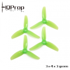 HQ Durable Prop 3X4X3 Green (2CW+2CCW)-Poly Carbonate