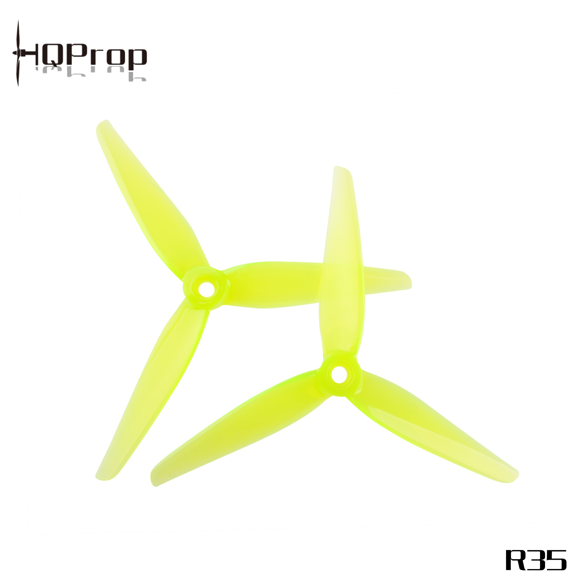 HQ Racing Prop R35 Yellow (2CW+2CCW)-Poly Carbonate