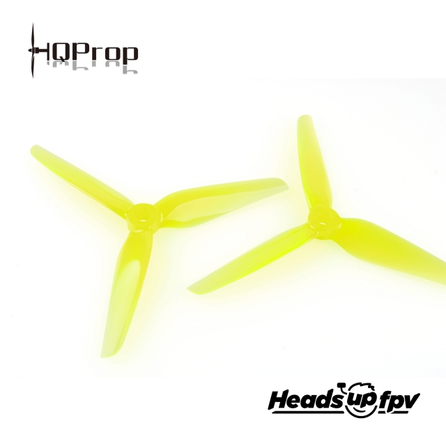 HQ HeadsUp Racing Prop R38 Yellow (2CW+2CCW)-Poly Carbonate