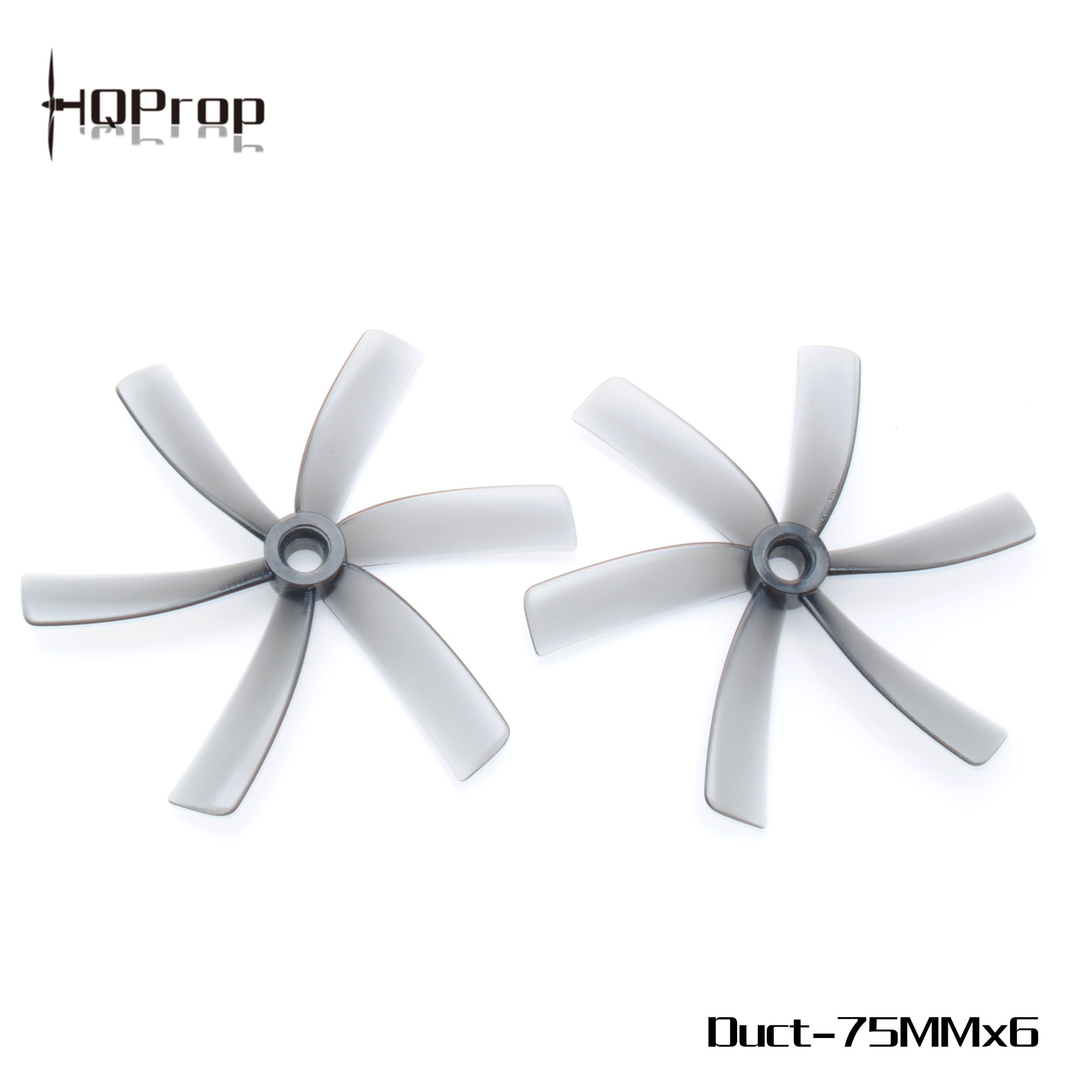 HQ Prop Duct-75MMX6 for Cinewhoop Grey (2CW+2CCW)-Poly Carbonate