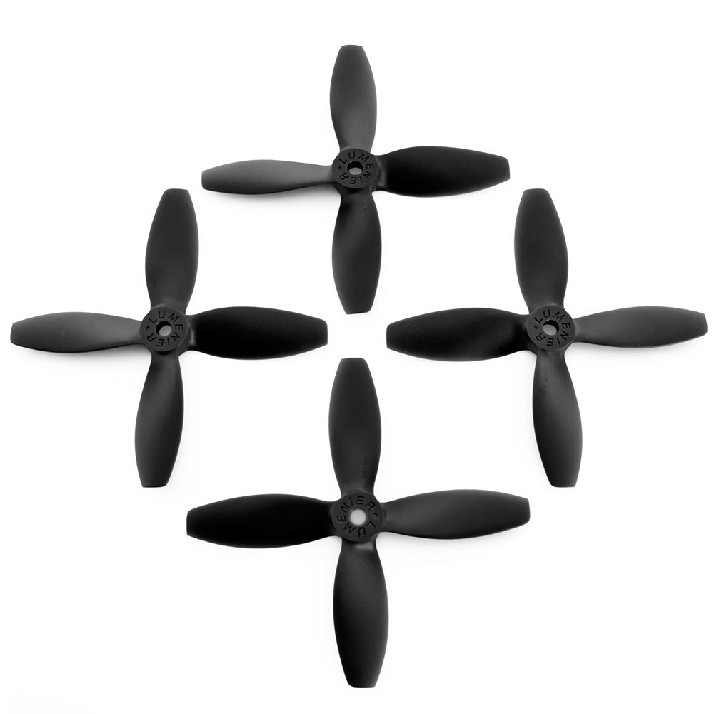 Lumenier 4x4x4 - 4 Blade Propeller (Set of 4 - Black)