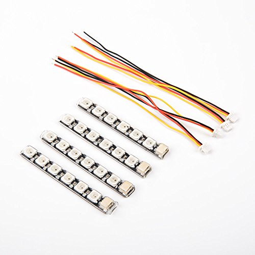 Programmable 1x6 RGB LED Lights for FPV Racing Drone (4pcs)