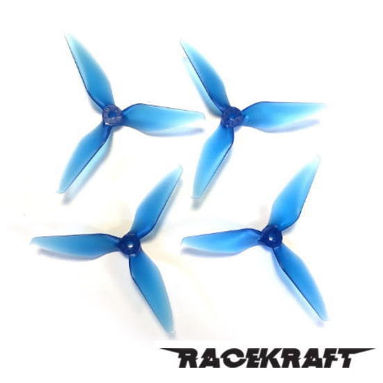 RaceKraft 5051 Tri-Blade (Set of 4 - Clear Blue)