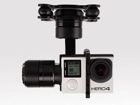 ZeusCam A-G4 GoPro2/3/4 Brushless Gimbal 360 degree with AV Outp 