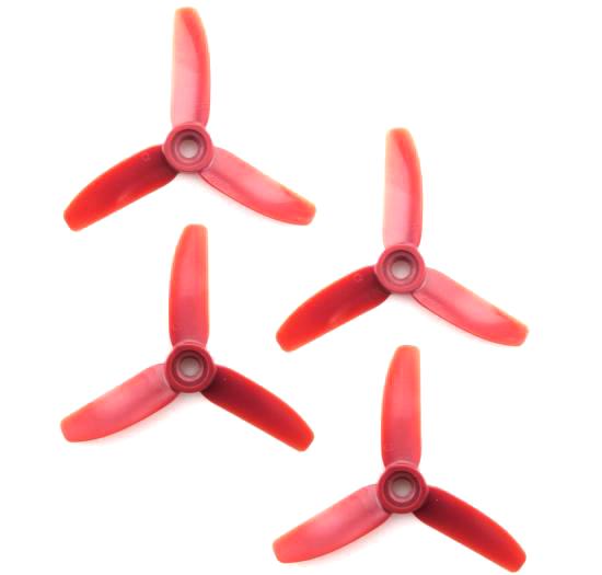HQ Durable Prop 3X4X3 Red (2CW+2CCW)-Poly Carbonate