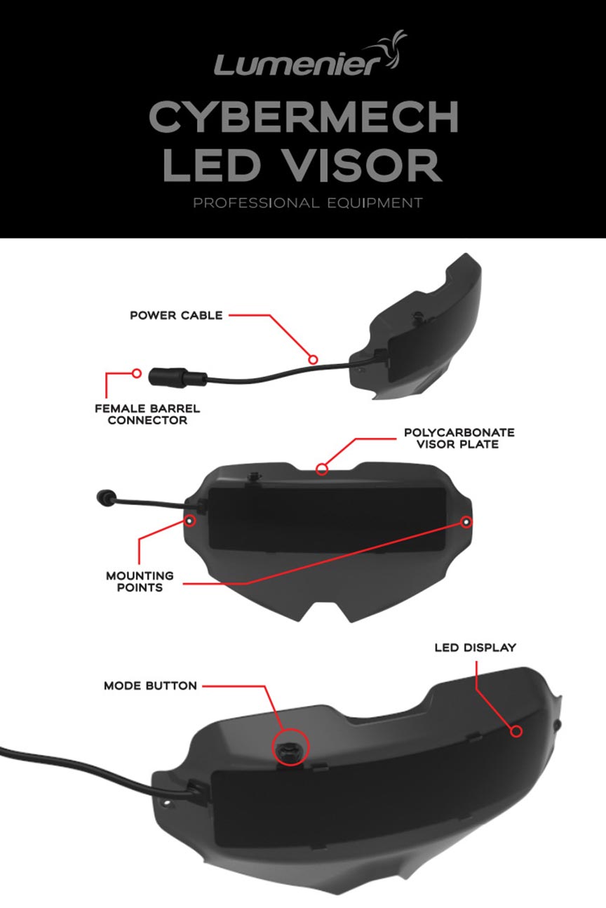 DJI FPV Goggles用Lumenier CYBERMECH LED Visor